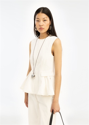 Lilou top Raw White Denim ROTATE By Birger Christensen 